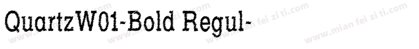 QuartzW01-Bold Regul字体转换
